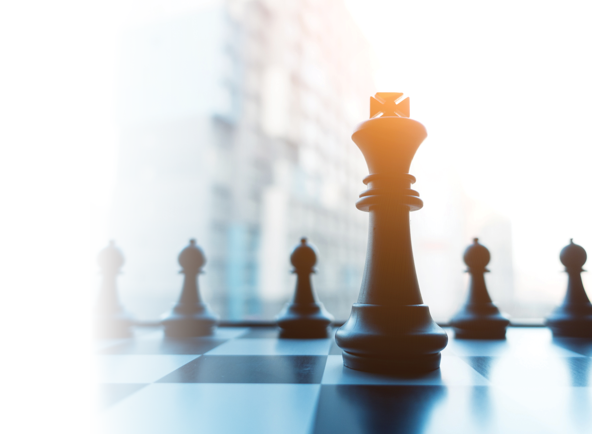 Chess board business concept 