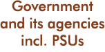 Government and its agencies incl  PSUs