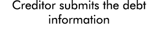 Creditor submits the debt information