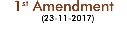 1st Amendment (23-11-2017)