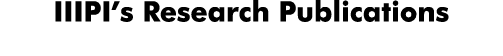 IIIPI s Research Publications