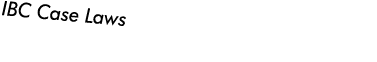 IBC Case Laws