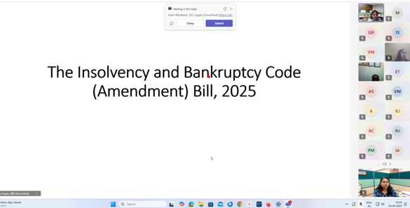 Workshop for Insolvency Professionals