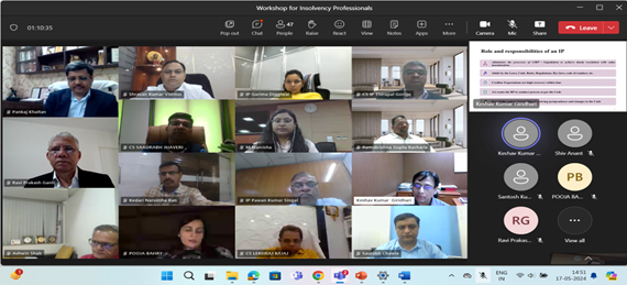 IBBI organised a Workshop for Insolvency Professionals