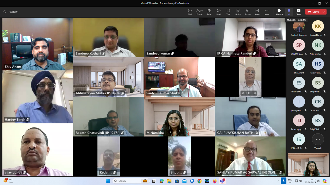 IBBI organised a Workshop for Insolvency Professionals